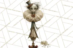 Haunted Circus Clipart PNG, Spooky Halloween Clowns Product Image 4