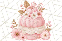Pink Autumn Bakery Clipart PNG Product Image 4