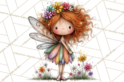 Sweet Little Fairies PNG, Cute Fairy Clip Art Product Image 9
