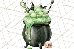 Halloween Cocktails Clipart PNG, Spooky Drinks Product Image 5