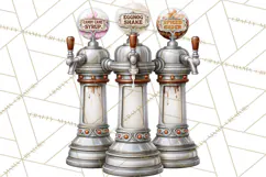 1950s Vintage Christmas Clipart Retro Soda Fountain Clip Art Product Image 5