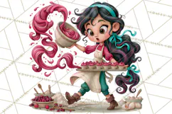 Whimsical Bakery Girls & Boys PNG Clipart, Baker Characters Product Image 5