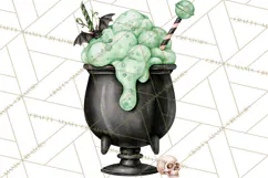Halloween Cocktails Clipart PNG, Spooky Drinks Product Image 2