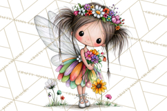 Sweet Little Fairies PNG, Cute Fairy Clip Art Product Image 2