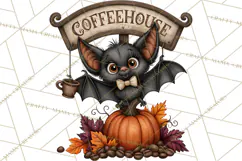 Spooky Coffeehouse PNG Clipart Product Image 2
