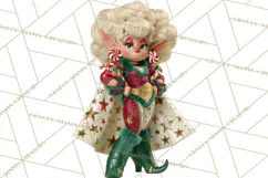 Christmas Wrestling Clipart PNG, Santa Wrestlers Product Image 2