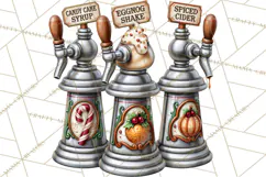 1950s Vintage Christmas Clipart Retro Soda Fountain Clip Art Product Image 2