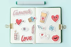 Valentine's day stickers EPS | PNG | JPG Product Image 2