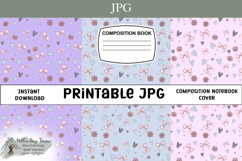 Coquette Composition Notebook Cover Printable Bundle Product Image 1