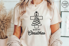 Christian Christmas Cross Tree|Minimal Faith Holiday Jesus Product Image 6