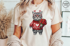 Valentines Animals Heart Hand Painted|Nursery Animals PNG Product Image 4