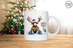 Christmas Moose|Cute North Pole Reindeer Winter Holiday PNG Product Image 6