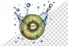 Green Kiwi PNG | Watercolor Fruit Sweet Juicy Summer Fresh Product Image 6