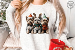 Yorkie Christmas|Yorkshire Terrier Holiday|Christmas Dog PNG Product Image 3