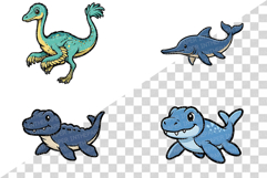 Cute Dinosaur | cartoon clipart baby dino animal character Product Image 6