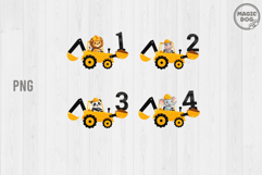 62 Safari Animals Jungle Nursery Bundle PNG Product Image 6