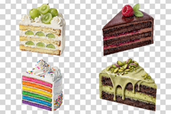 Slice Cake | Watercolor Sweet Bakery Dessert Fruit Chocolate Product Image 6