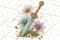 Spring Dark Academia Floral Botanical PNG Clipart Product Image 3