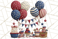 Patriotic Kids Clipart for 4th of July, USA Children PNG Product Image 3