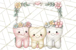 Dinosaur Dentist Clipart Cute Pediatric Dental PNG Product Image 5