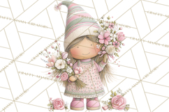 Valentine Gnome Clipart PNG, Gnome Girl Valentine Clip Art Product Image 5