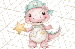 Dinosaur Dentist Clipart Cute Pediatric Dental PNG Product Image 2