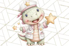 Dinosaur Dentist Clipart Cute Pediatric Dental PNG Product Image 3