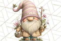 Easter Gnome Clipart, Cute Spring Gnomes PNG Product Image 4