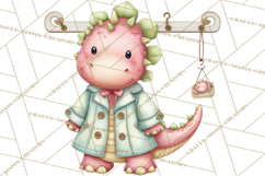 Dinosaur Dentist Clipart Cute Pediatric Dental PNG Product Image 4