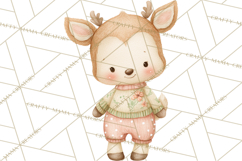 Baby Forest Animals Clipart PNG, Cute Spring Woodland Animal Product Image 5