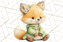 Baby Forest Animals Clipart PNG, Cute Spring Woodland Animal Product Image 2