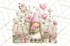 Valentine Gnome Clipart PNG, Gnome Girl Valentine Clip Art Product Image 2