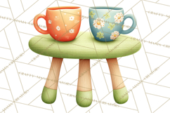 Cute Frog Couple Clipart, Baby Frogs Romantic Png Product Image 4