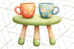 Cute Frog Couple Clipart, Baby Frogs Romantic Png Product Image 4