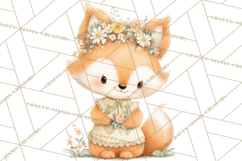 Baby Forest Animals Clipart PNG, Cute Spring Woodland Animal Product Image 2