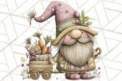 Easter Gnome Clipart, Cute Spring Gnomes PNG Product Image 2