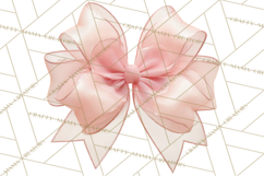 Bows Clipart, Girly Pastel Decorative Png, Layered Satin Product Image 4