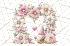 Valentine Gnome Clipart PNG, Gnome Girl Valentine Clip Art Product Image 3