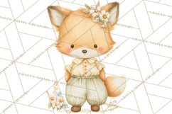 Baby Forest Animals Clipart PNG, Cute Spring Woodland Animal Product Image 4