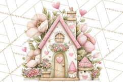 Valentine Gnome Clipart PNG, Gnome Girl Valentine Clip Art Product Image 4