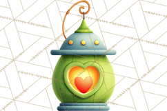 Cute Frog Couple Clipart, Baby Frogs Romantic Png Product Image 5