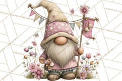 Easter Gnome Clipart, Cute Spring Gnomes PNG Product Image 5