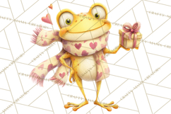 Valentine Frog Clipart PNG, Cute Valentine Frogs, Kids Product Image 5
