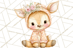 Baby Forest Animals Clipart PNG, Cute Spring Woodland Animal Product Image 2