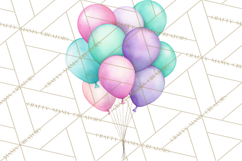 Dinosaur Birthday Clipart PNG, Watercolor Dino Birthday Product Image 2