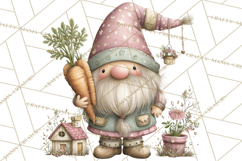 Easter Gnome Clipart, Cute Spring Gnomes PNG Product Image 2