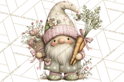 Easter Gnome Clipart, Cute Spring Gnomes PNG Product Image 3