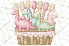 Dinosaur Dentist Clipart Cute Pediatric Dental PNG Product Image 3