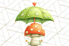 Cute Frog Couple Clipart, Baby Frogs Romantic Png Product Image 5