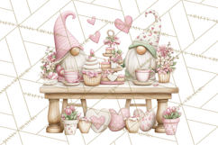 Valentine Gnome Clipart PNG, Gnome Girl Valentine Clip Art Product Image 5